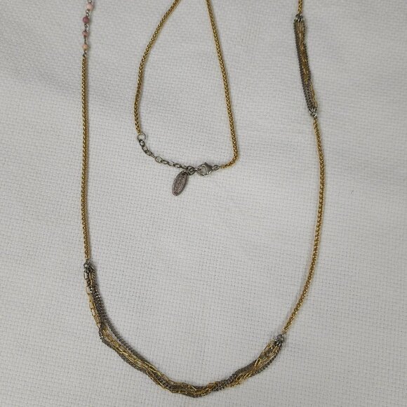 Karyn Chopik Necklace with Pink and Coral Beads - Picture 4 of 4